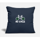 Re-Cycle Cycle Navy Pillow